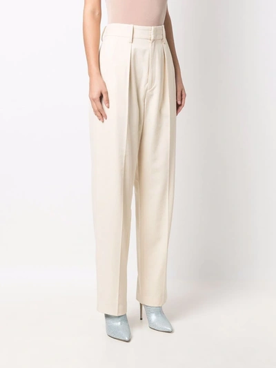 Isabel Marant Étoile Wide-leg Tailored Trousers In Nude