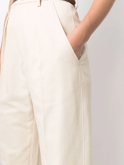 Isabel Marant Étoile Wide-leg Tailored Trousers In Nude