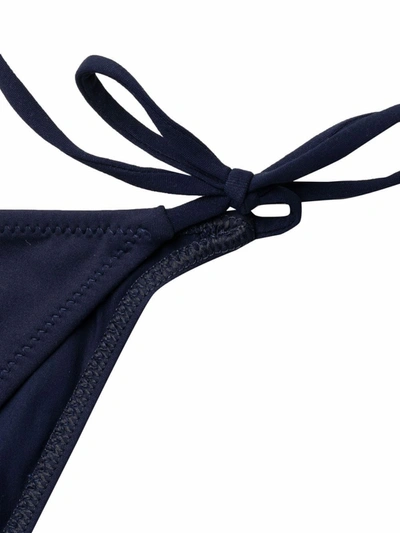 Shop Lido Self-tie Mid-rise Bikini In Blau