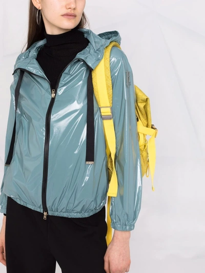 Herno Zip-front Hooded Jacket In Blau