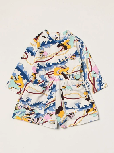 Shop Emilio Pucci Patterned Jumpsuit In Multicolor