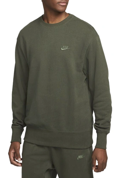 Shop Nike Sportswear Oversize Crewneck Sweatshirt In Sequoia/ Carbon Green