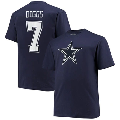 Shop Fanatics Branded Trevon Diggs Navy Dallas Cowboys Big & Tall Player Name & Number T-shirt