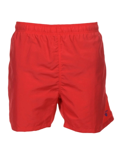 Shop Gant Swim Trunks In Red
