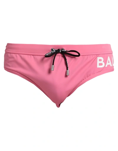 Shop Balmain Bikini Bottoms In Pink