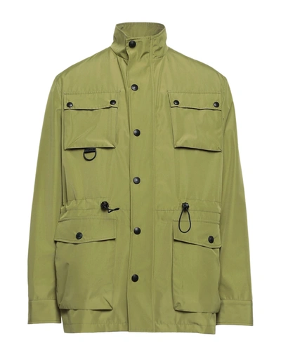 Shop Yoon Man Jacket Acid Green Size 42 Polyester, Polyamide