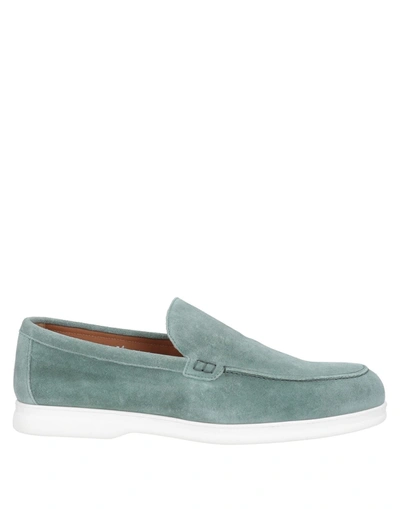 Shop Doucal's Loafers In Sage Green