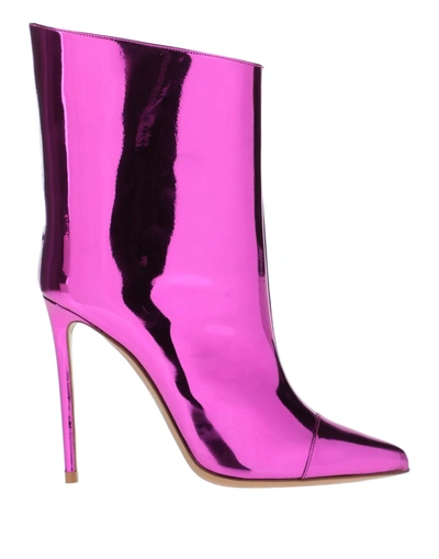 Shop Alexandre Vauthier Ankle Boots In Fuchsia