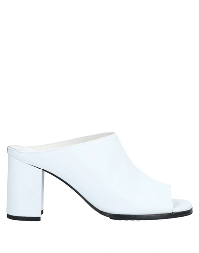 Shop Junya Watanabe Comme Des Garçons Woman Sandals White Size 3 Soft Leather