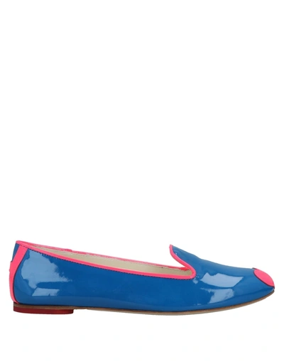 Shop Katie Grand Loves Hogan Woman Ballet Flats Blue Size 7.5 Soft Leather