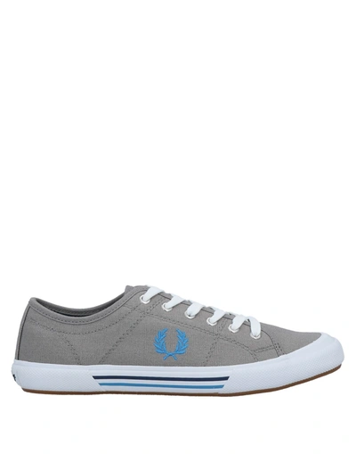 Shop Fred Perry Man Sneakers Grey Size 7.5 Textile Fibers