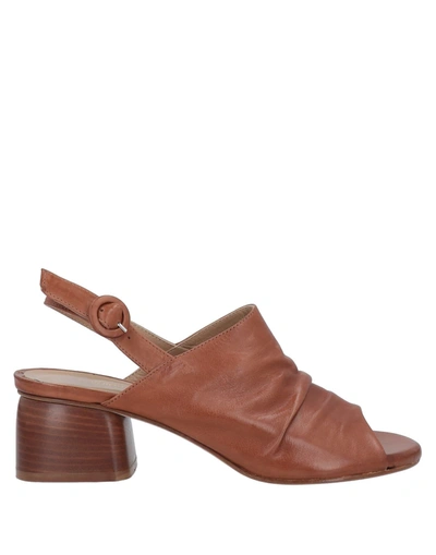 Shop Calpierre Sandals In Brown