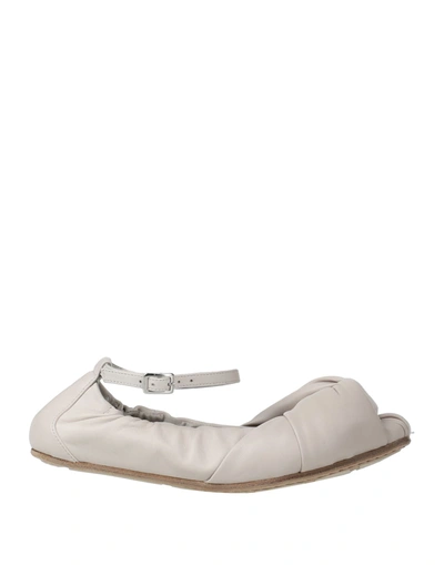 Shop Vic Matie Vic Matiē Woman Ballet Flats Ivory Size 6 Soft Leather In White