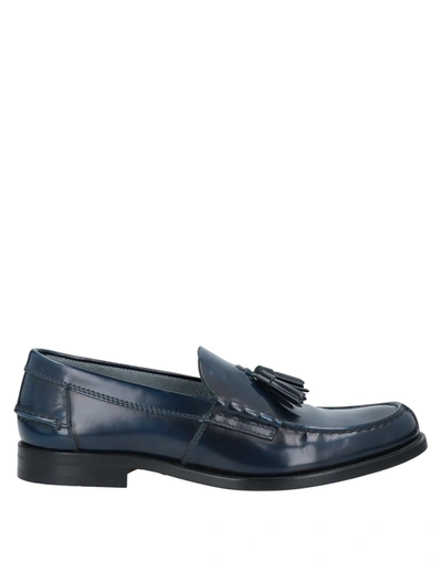 Shop Tod's Man Loafers Midnight Blue Size 7 Soft Leather