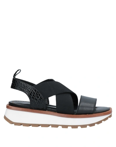 Shop Laura Bellariva Sandals In Black