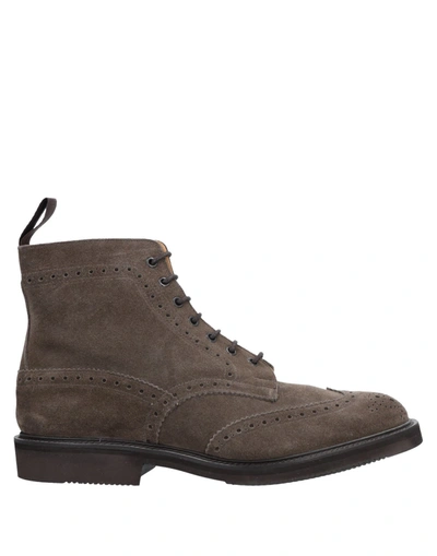 Shop Tricker's Ankle Boots In Khaki