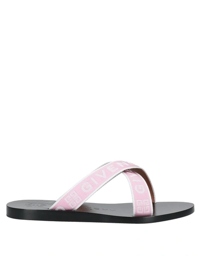 Shop Givenchy Woman Sandals Pink Size 6 Textile Fibers