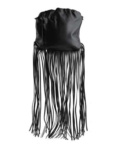 Shop Bottega Veneta Woman Cross-body Bag Black Size - Calfskin