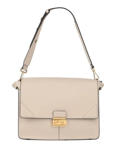 Shop Fendi Handbags In Light Grey