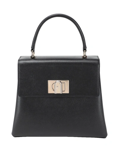 Shop Furla 1927 S Top Handle Woman Handbag Black Size - Soft Leather