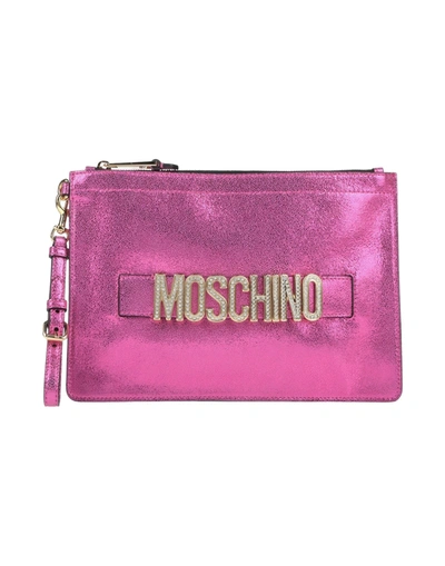 Shop Moschino Handbags In Fuchsia