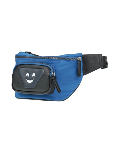Shop Emporio Armani Man Belt Bag Bright Blue Size - Textile Fibers