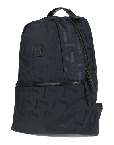 Shop Emporio Armani Backpacks In Dark Blue