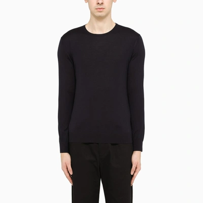 Shop Prada | Blue Wool Crewneck Sweater