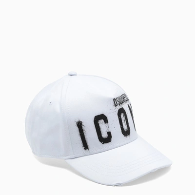 Shop Dsquared2 White Icon Baseball Cap