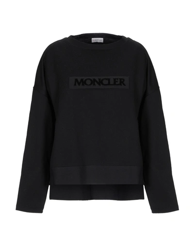 Shop Moncler Woman Sweatshirt Black Size S Cotton