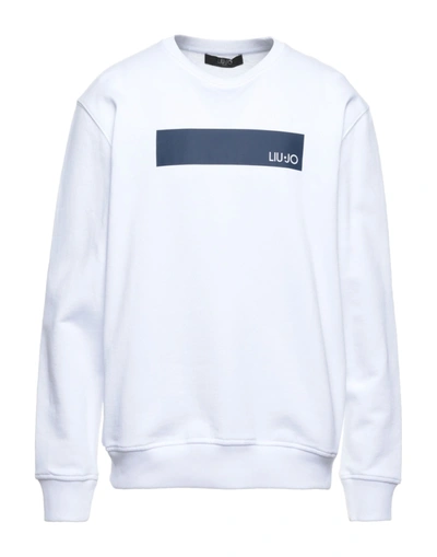 Shop Liu •jo Man Sweatshirts In White
