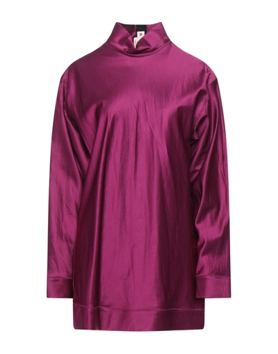 Shop Marni Woman Top Mauve Size 6 Viscose, Cotton, Linen In Purple