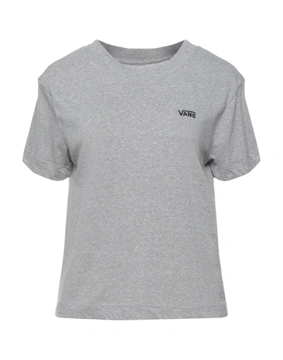 Shop Vans Woman T-shirt Light Grey Size M Cotton