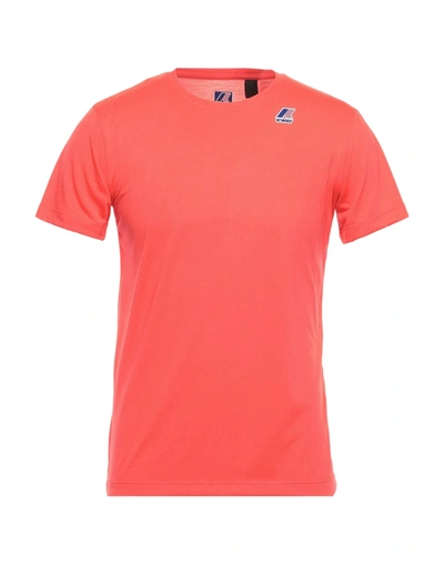 Shop K-way T-shirts In Coral