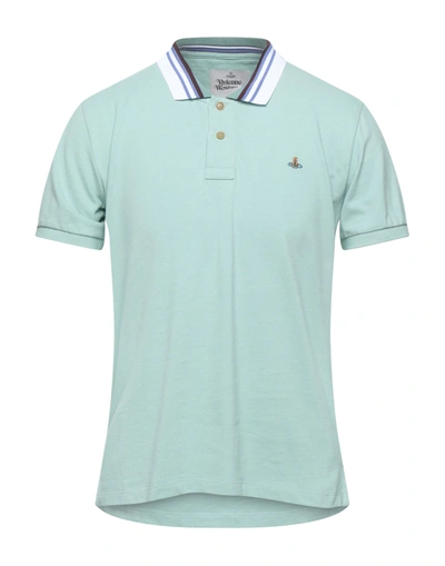 Shop Vivienne Westwood Polo Shirts In Light Green