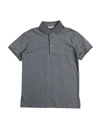 Shop Dolce & Gabbana Polo Shirts In Grey