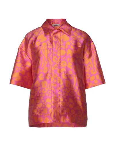 Shop A.b. Shirts In Fuchsia