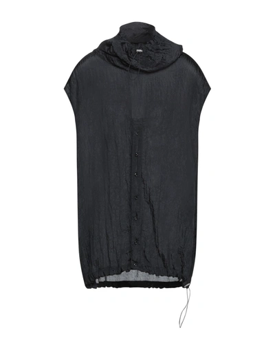 Shop Emporio Armani Man Shirt Black Size L Polyester, Polyamide
