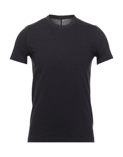 Shop Rick Owens T-shirts In Dark Purple