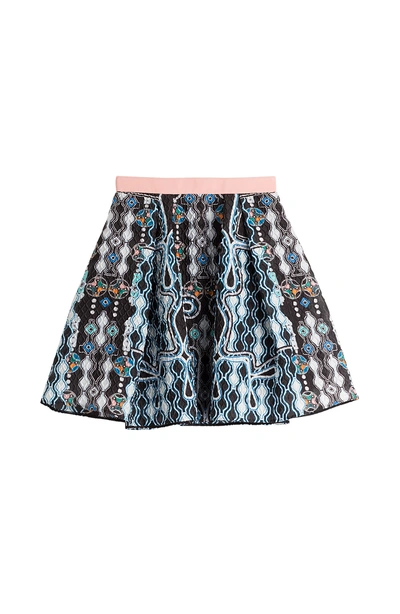 Peter Pilotto Printed Cloqué Skirt In Multicolored