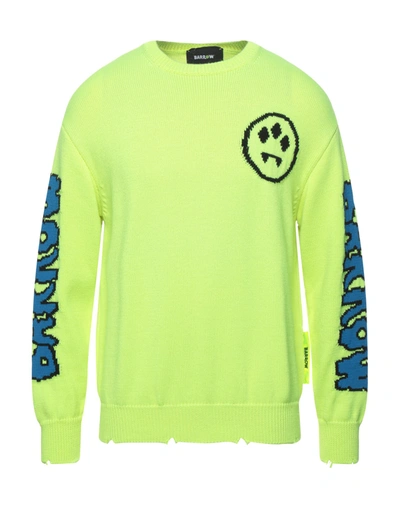 Shop Barrow Man Sweater Yellow Size M Merino Wool, Acrylic