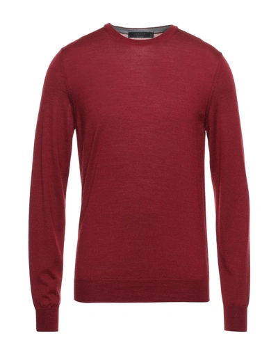 Vneck Sweaters In Red
