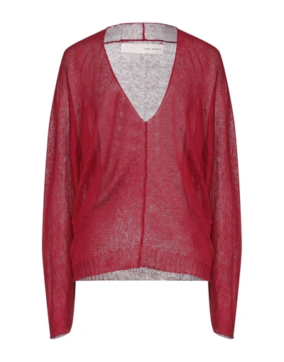 Shop Isabel Benenato Woman Sweater Red Size 4 Linen