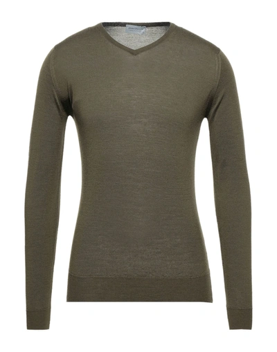 Shop John Smedley Sweaters In Military Green