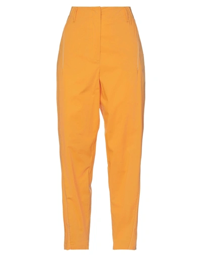 Shop Beatrice B Beatrice .b Woman Pants Orange Size 2 Cotton, Elastane