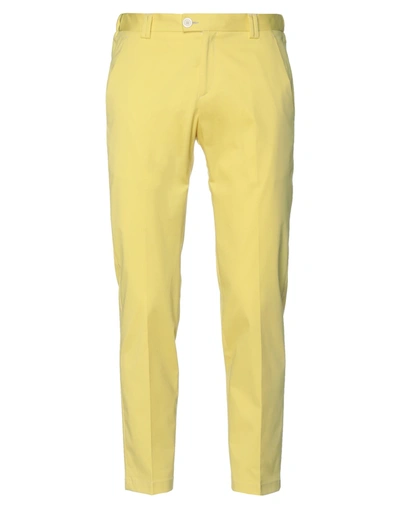 Shop Alessandro Dell'acqua Pants In Yellow
