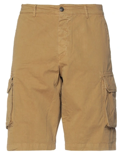 Shop 40weft Man Shorts & Bermuda Shorts Camel Size 28 Cotton In Beige