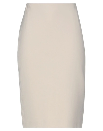 Shop Peserico Woman Midi Skirt Ivory Size 6 Polyester, Viscose, Cotton, Elastane In White