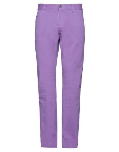 Shop Raf Simons Jeans In Purple