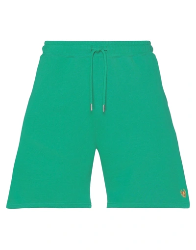 Shop Bel-air Athletics Man Shorts & Bermuda Shorts Green Size L Cotton